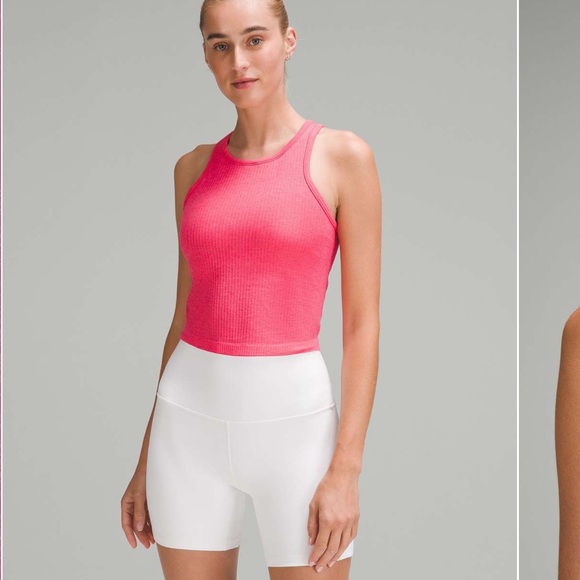 lululemon athletica Tops - Lululemon Ebb to Street Racerback Cropped Tank Top Size 4